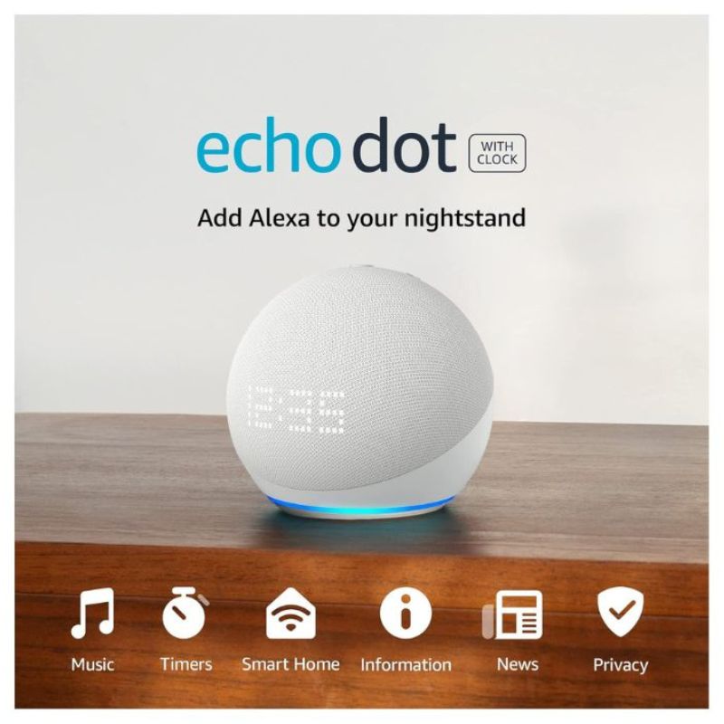 Amazon echo dot 5th gen with clock