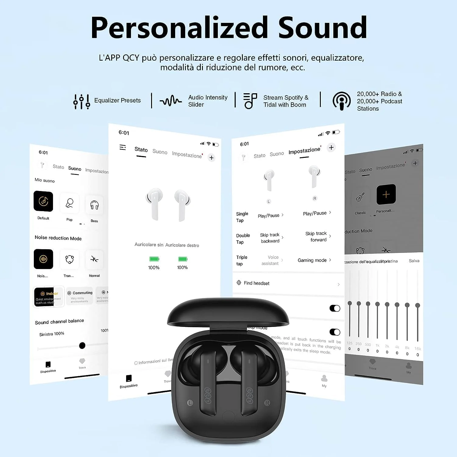 Original QCY HT05 MeloBuds ANC earbuds available at Holooz 