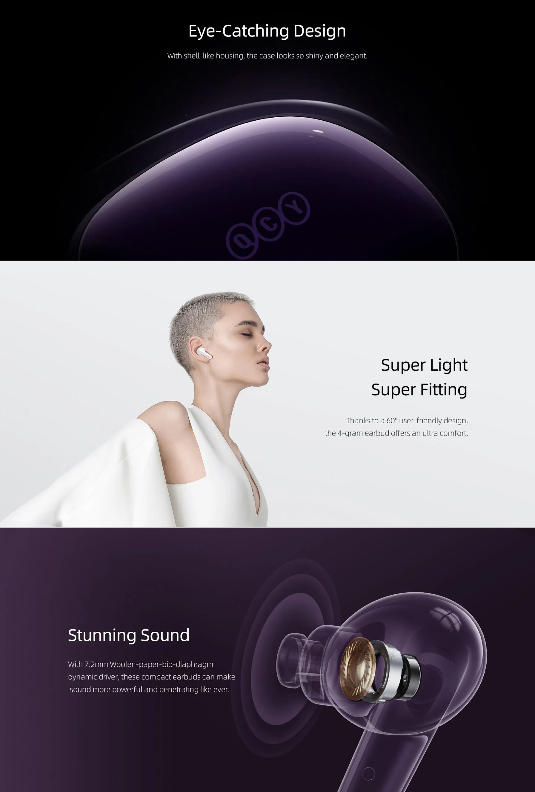 Buy QCY T13x TWS earbuds from Holooz Bangladesh best price 