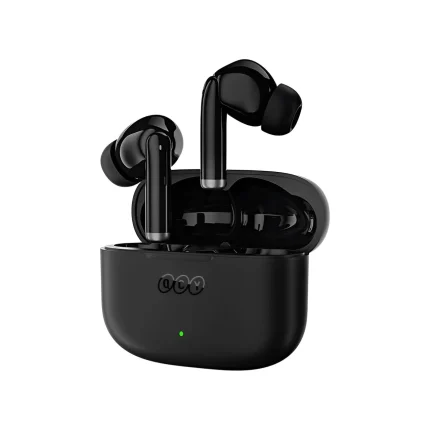 QCY T19 smart earbuds black color with case – Holooz BD