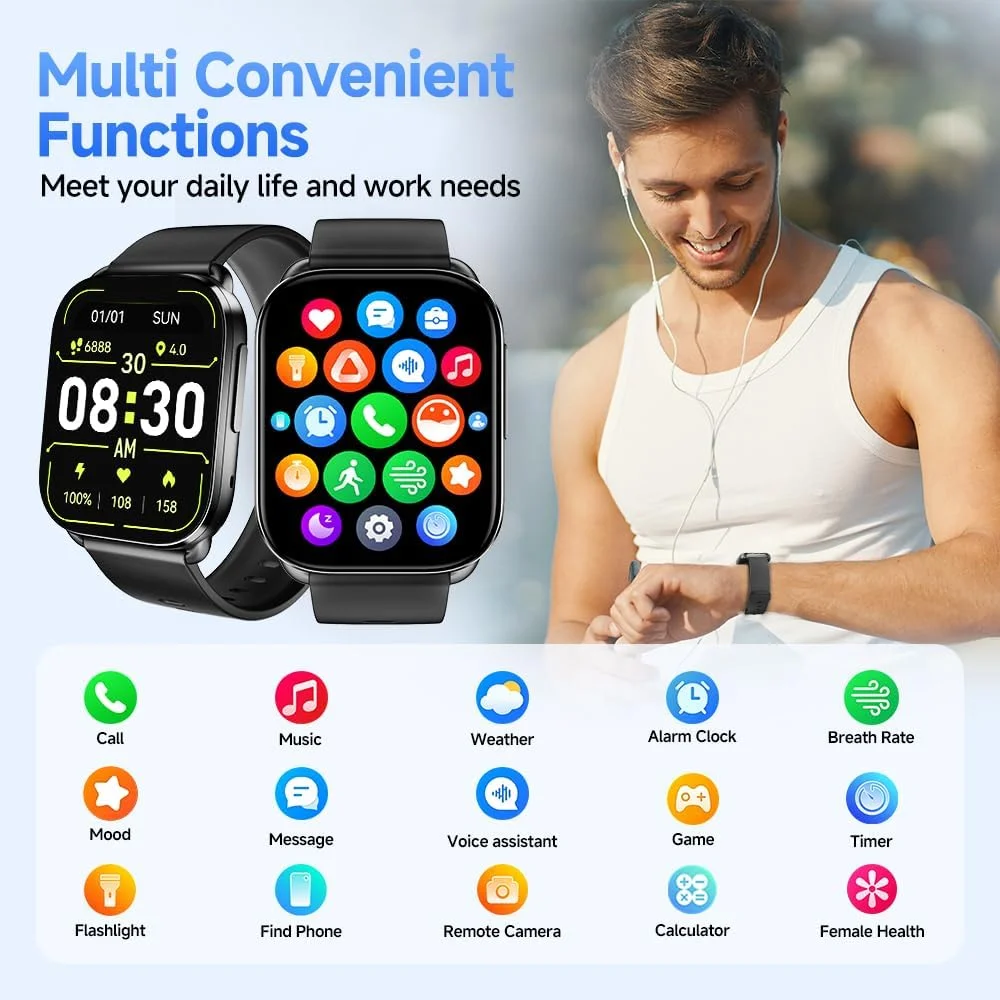 Holooz QCY Watch GS smartwatch product image Bluetooth calling 