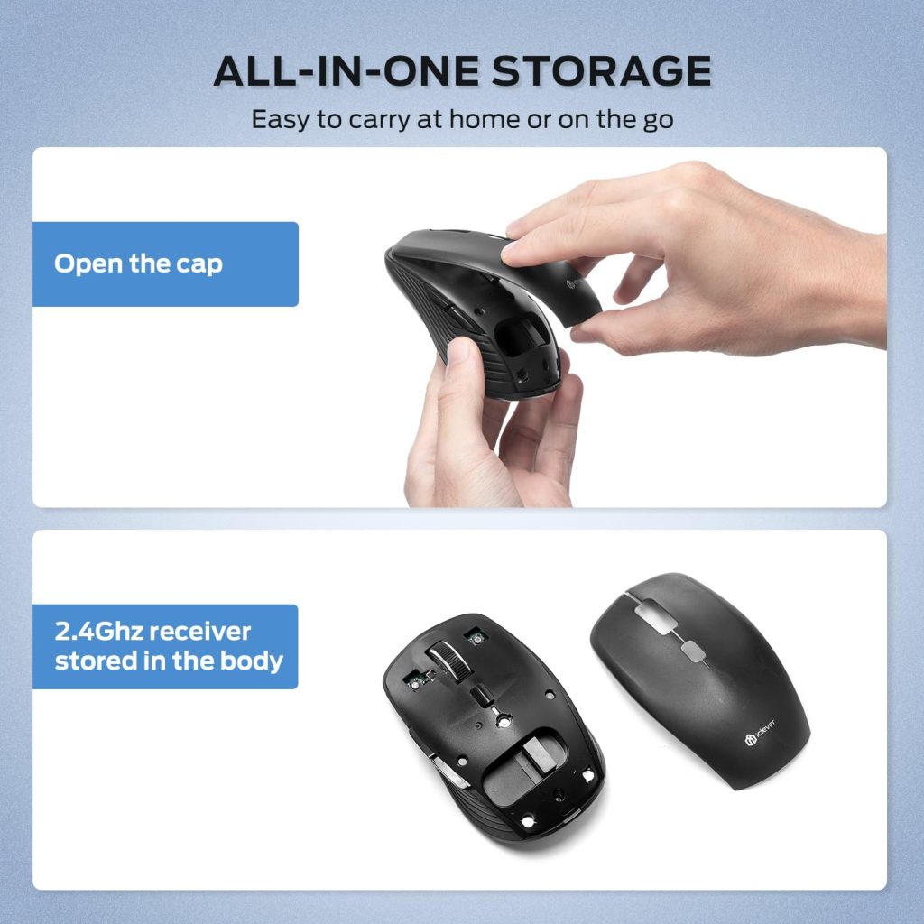 iClever MD179 Dual Mode Bluetooth Mouse