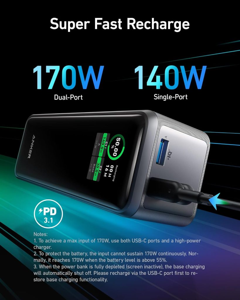 Buy Anker Prime 27,650mAh Power Bank (250W) from Holooz at a low price in Bangladesh