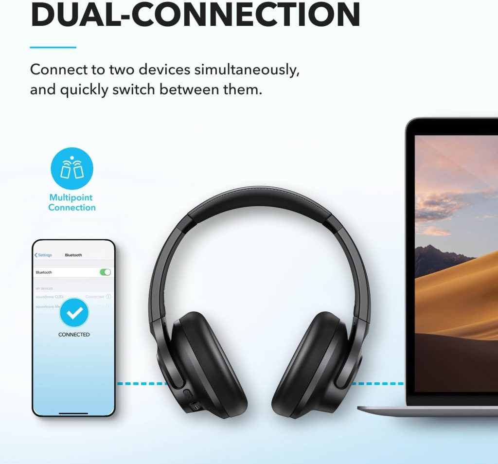 Buy Anker Soundcore Q20i Hybrid Active Noise Cancelling Headphones from Holooz at a low price in Bangladesh