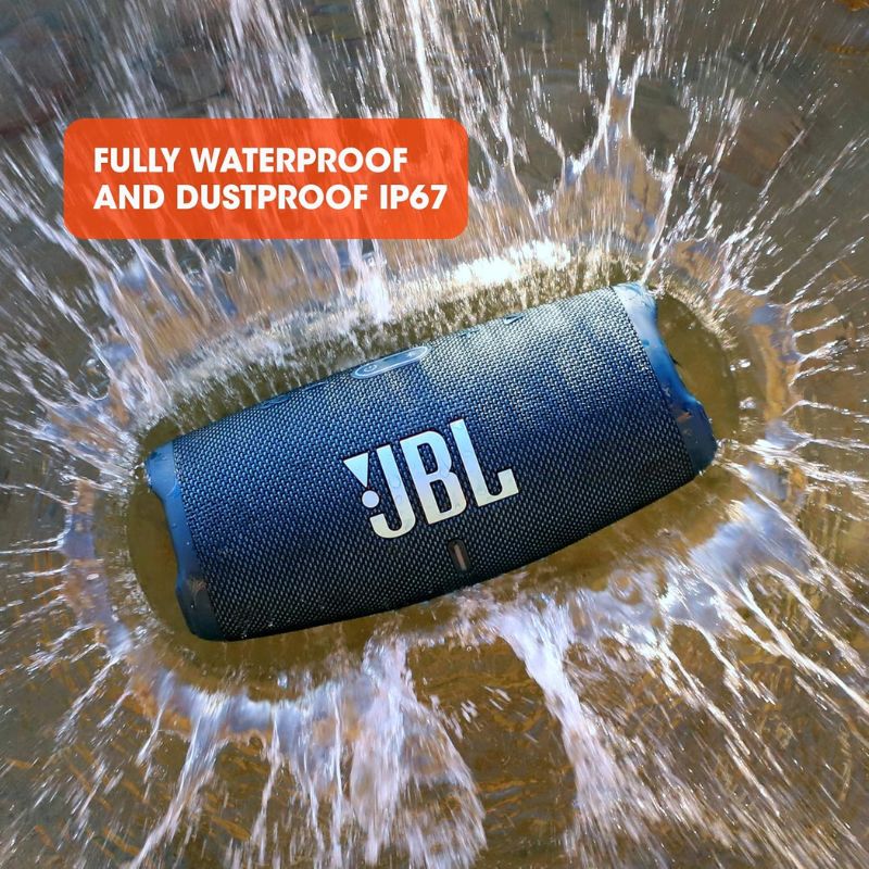 JBL CHARGE 5 - Portable Waterproof (IP67) Bluetooth Speaker with Power bank USB Charge out.