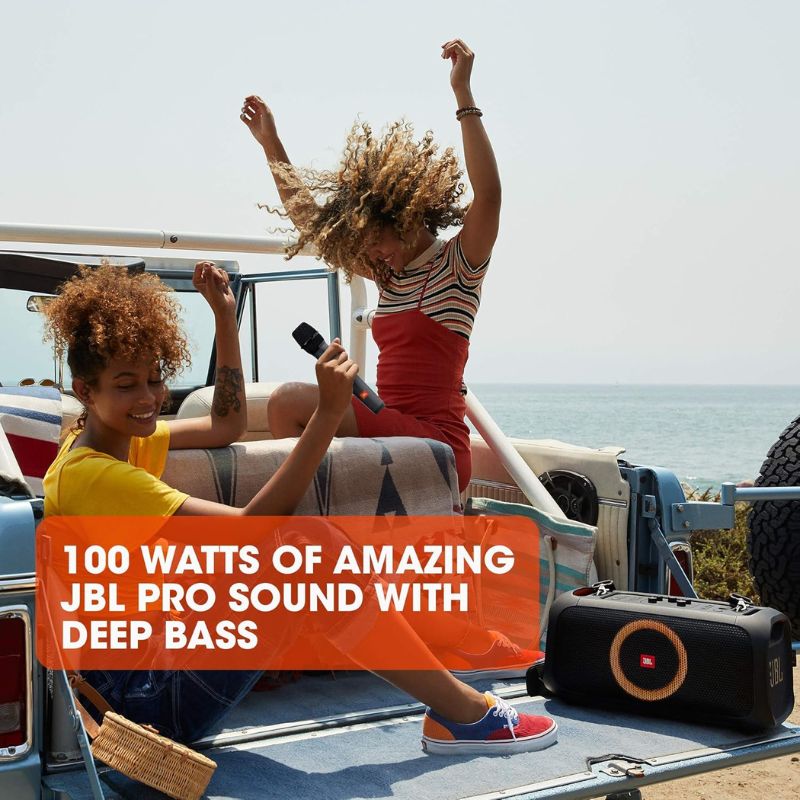 JBL PartyBox On-The-Go Powerful Portable Bluetooth Party Speaker.