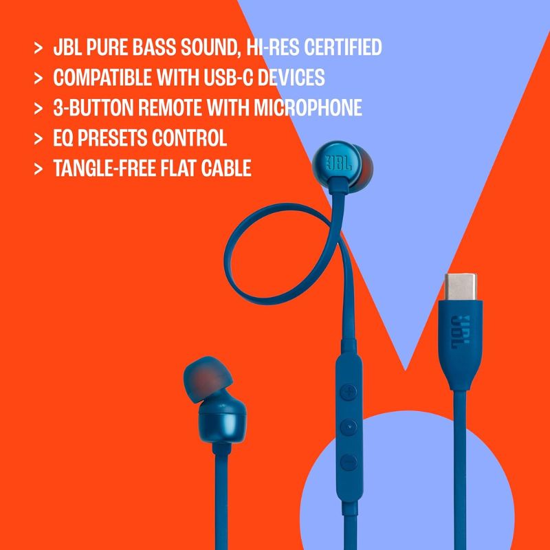 JBL Tune 310C Type C Hi-Res Earphone with Mic