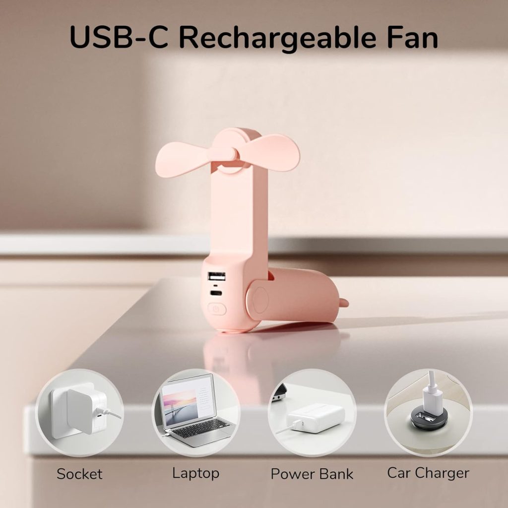 Buy JISULIFE F8X Mini Fan Portable Fan 4800mAh Rechargeable Fan with Power Bank and Flashlight Function from Holooz at a low price in Bangladesh