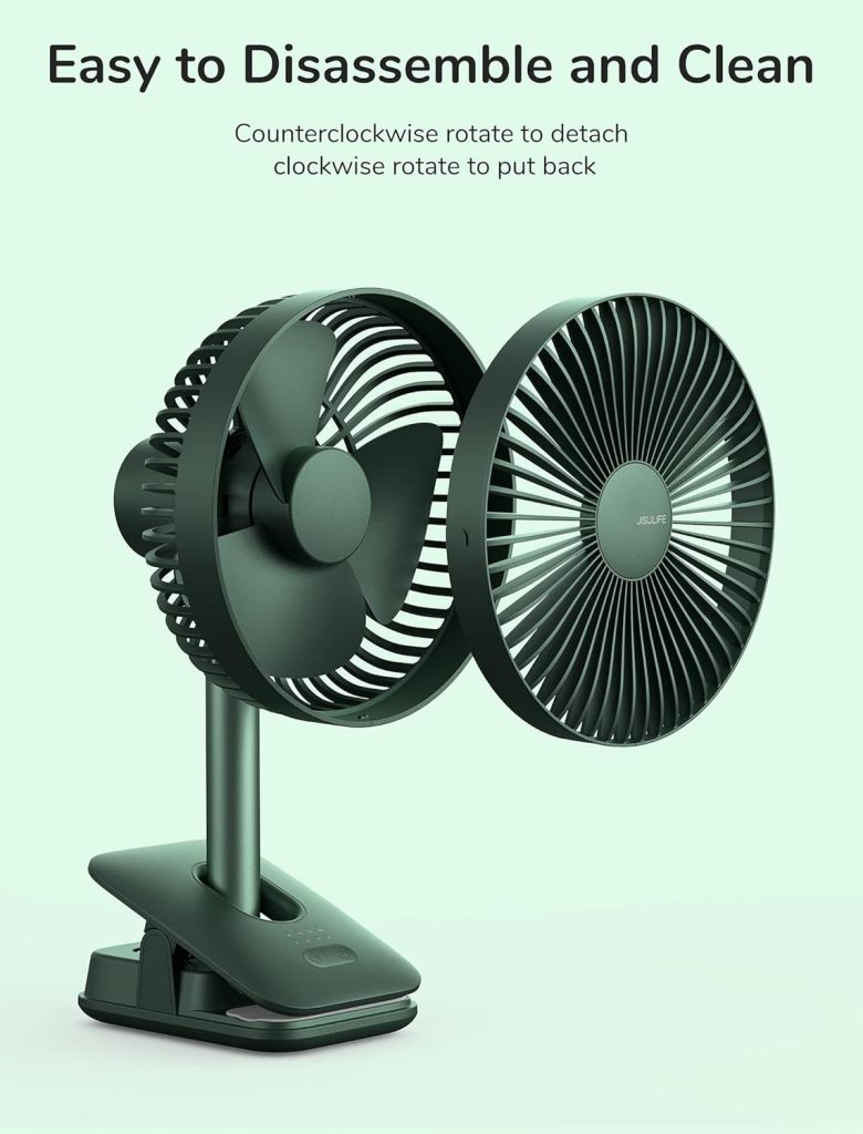 Buy JISULIFE FA13R Clip Fan Auto-Oscillating Clip-on Fan 8000mAh from Holooz at a low price in Bangladesh