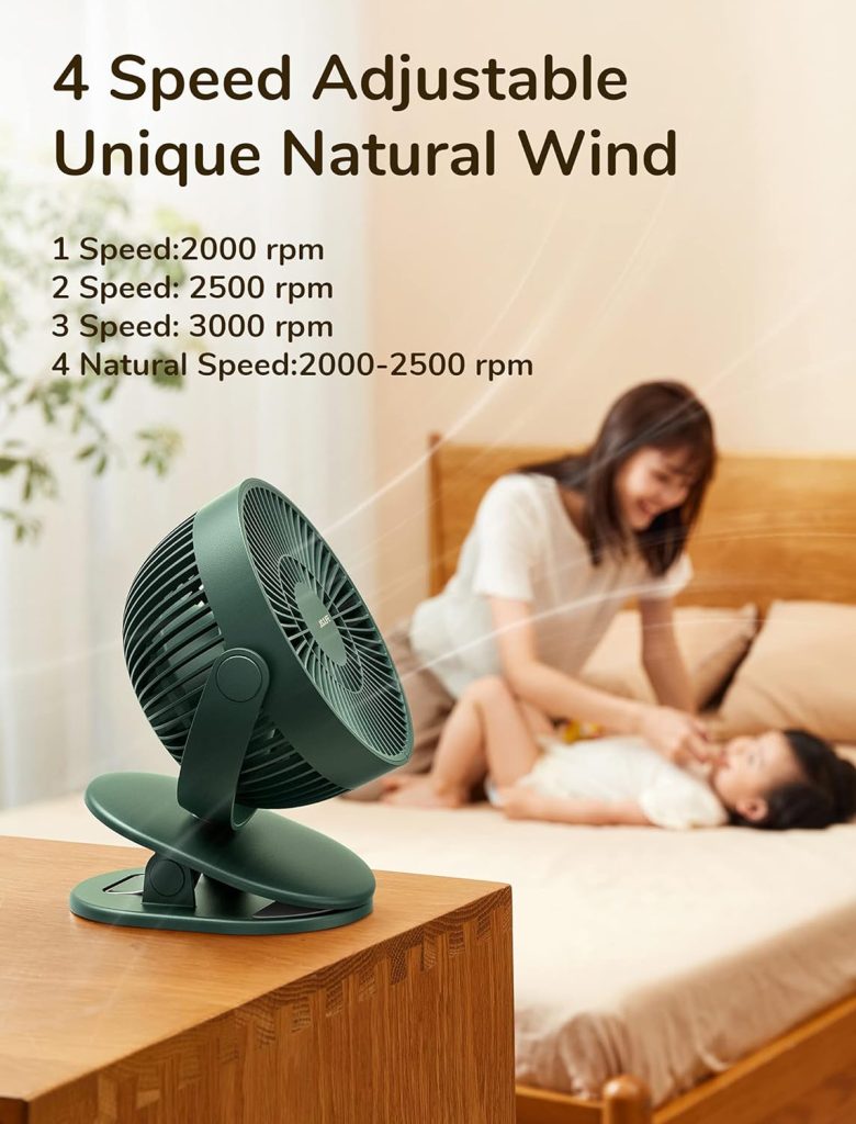 Buy JISULIFE FA18S Portable Clip Fan USB Rechargeable With 4000mAh Battery from Holooz at a low price in Bangladesh