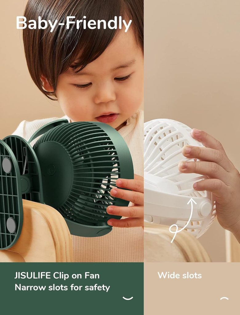 Buy JISULIFE FA18S Portable Clip Fan USB Rechargeable With 4000mAh Battery from Holooz at a low price in Bangladesh