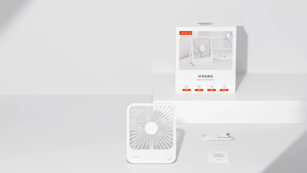 Buy JISULIFE FA26 4500mAh Rechargeable Ultra Thin Desktop Fan from Holooz at a low price in Bangladesh