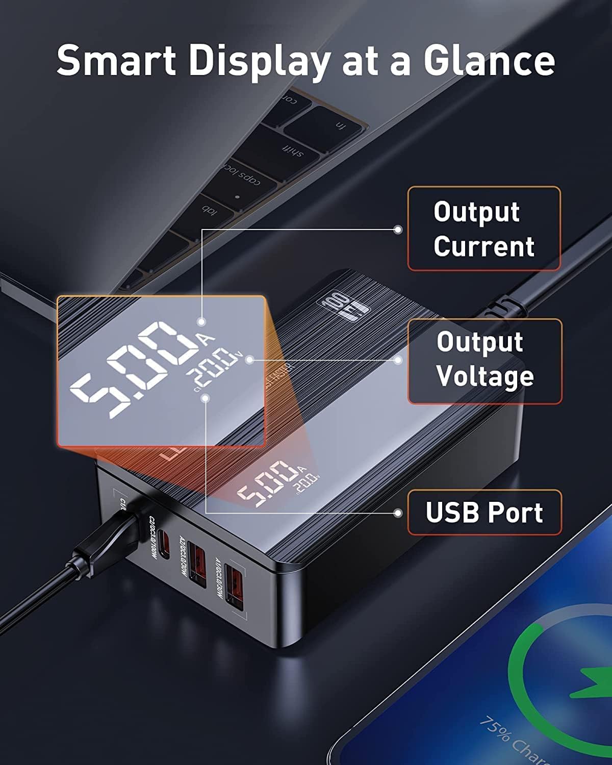 LDNIO A4809C 100W GaN Super Fast Charger