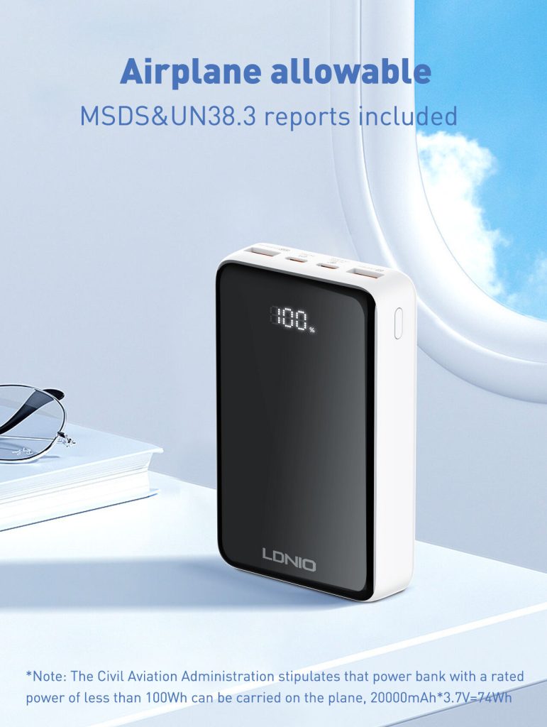 LDNIO PQ22 20000mah Fast Charging Power Bank.