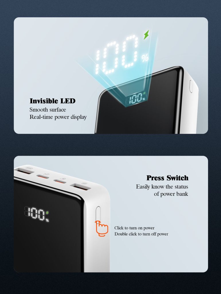 LDNIO PQ22 20000mah Fast Charging Power Bank.