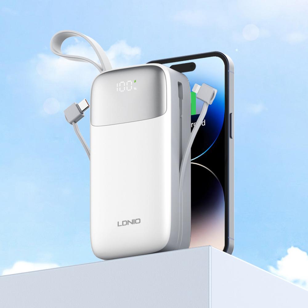 LDNIO PQ30 30000mAh USB-C Fast Charging Power Bank.