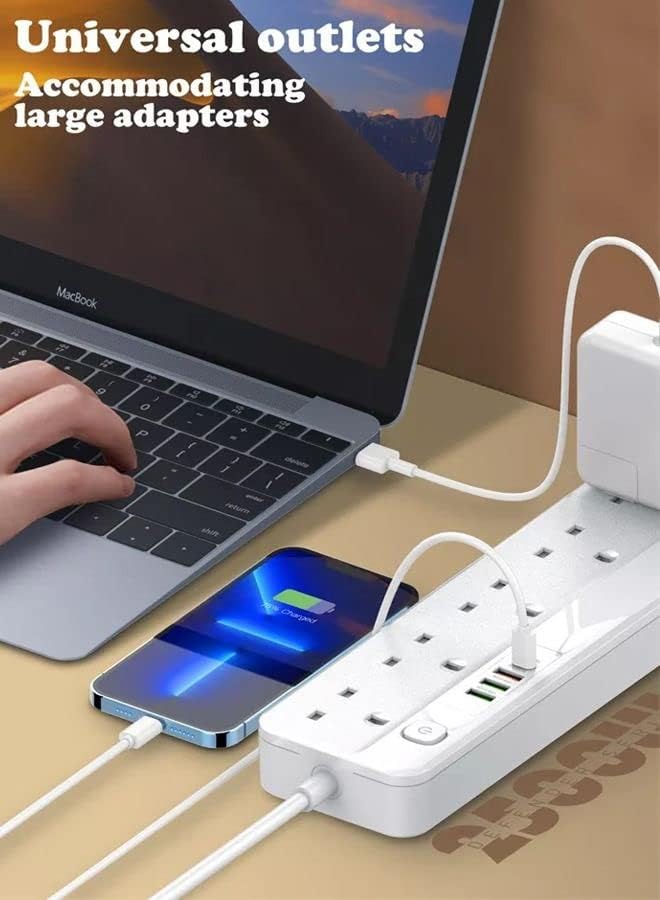 LDNIO SK5493 5 AC Outlets UK Power Strip.