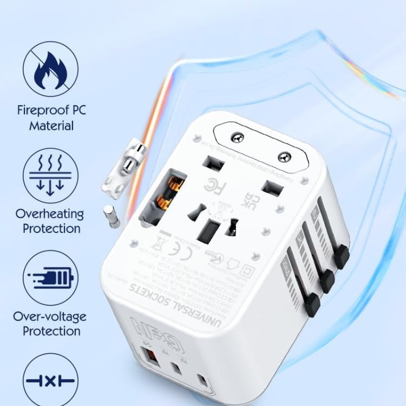 LDNIO Z6 3 USB Ports 65W GaN Travel Adapter.