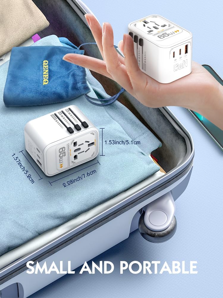 LDNIO Z6 3 USB Ports 65W GaN Travel Adapter.