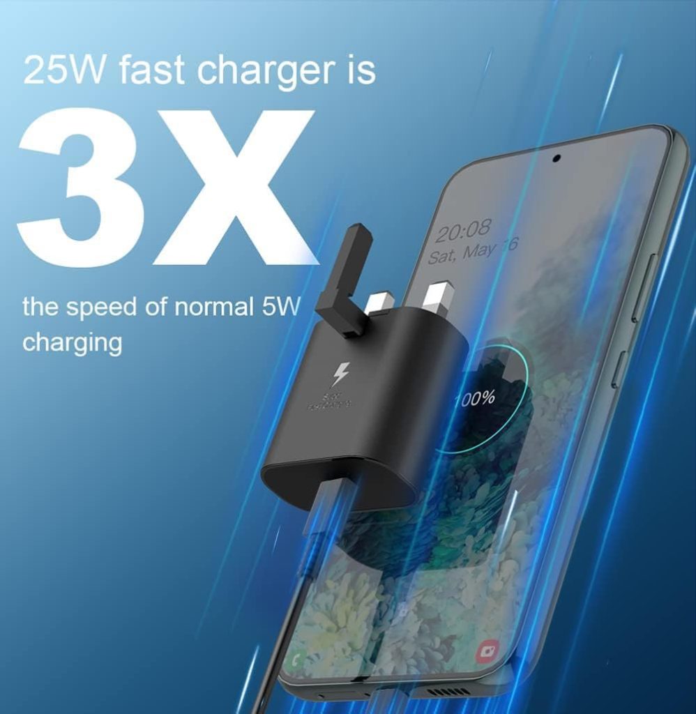 Samsung 25W USB-C PD Adapter. 