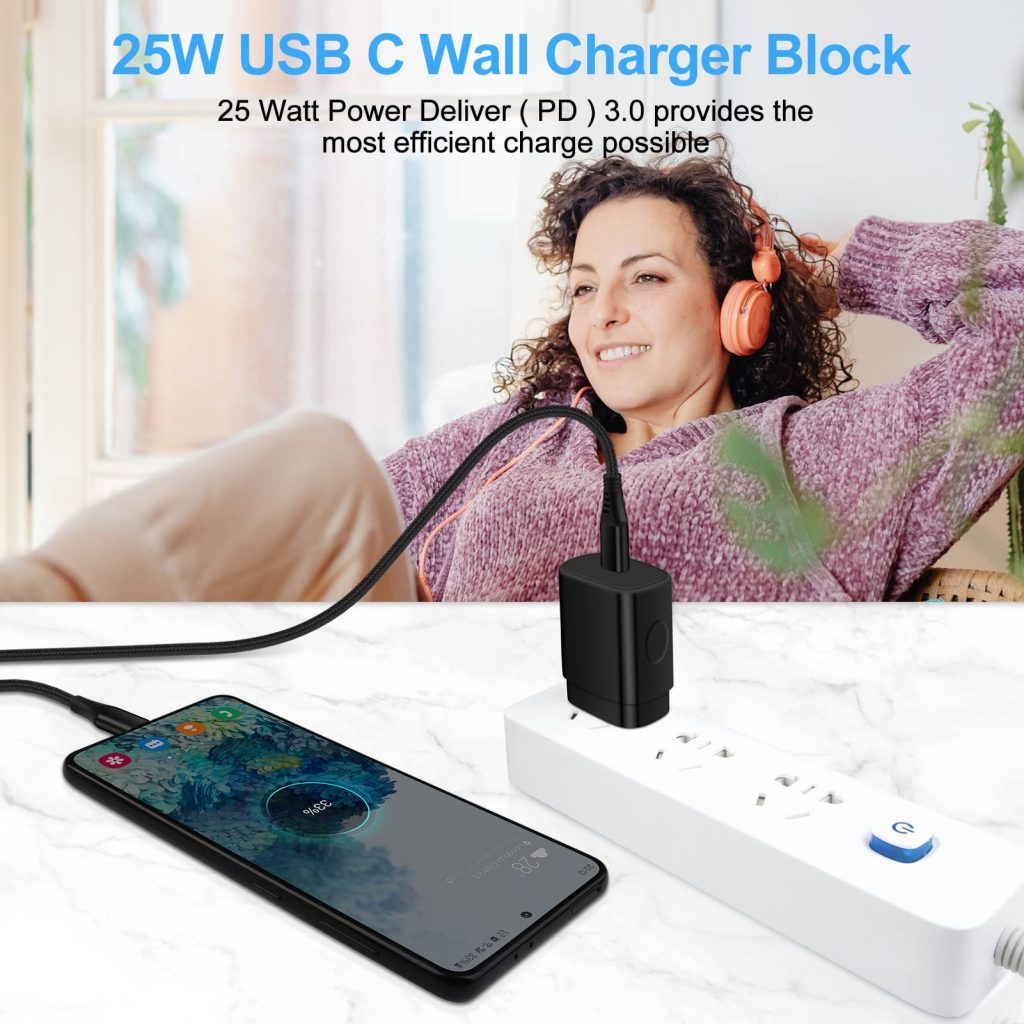 Samsung 25W USB-C PD Adapter. 