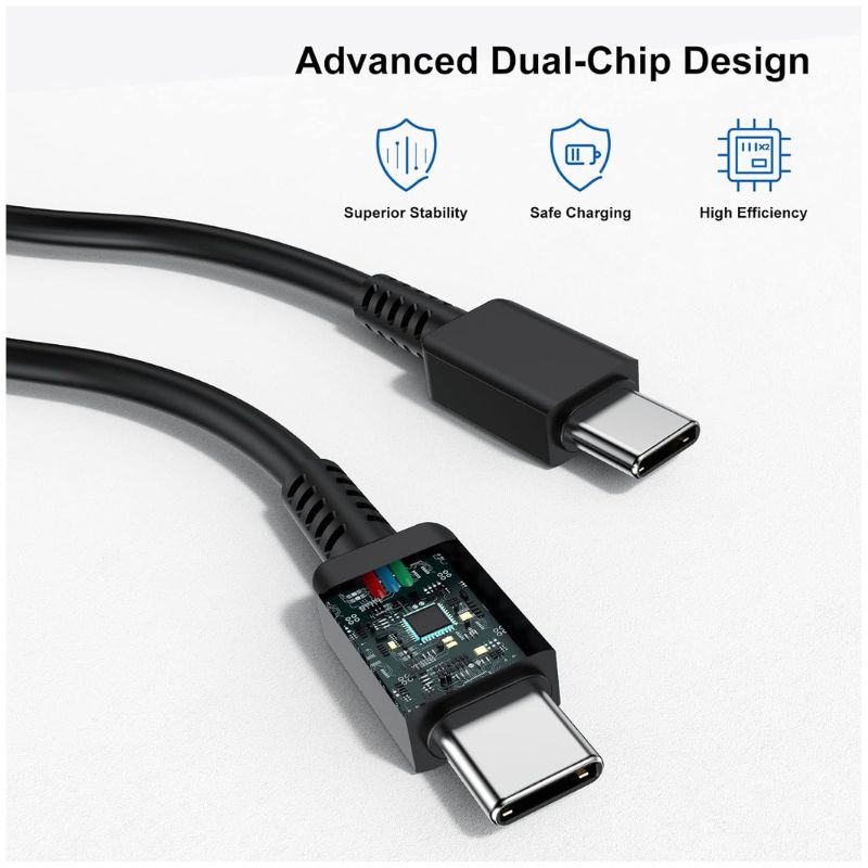 Samsung Type-C to Type-C PD Fast Charging 45W Cable.