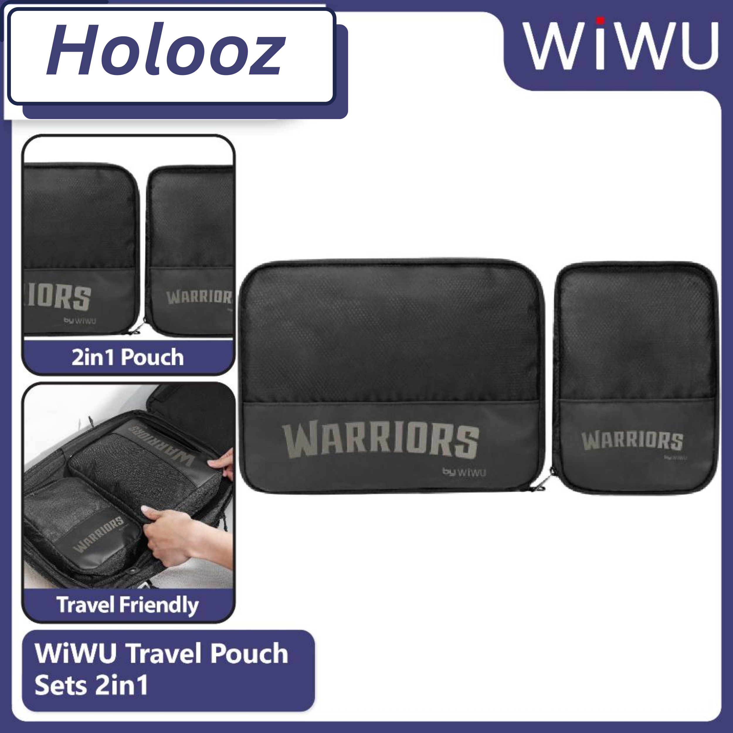 Buy WiWU Warriors 2 in1 Travel Organizer Pouch Sets from Holooz at a low price in Bangladesh