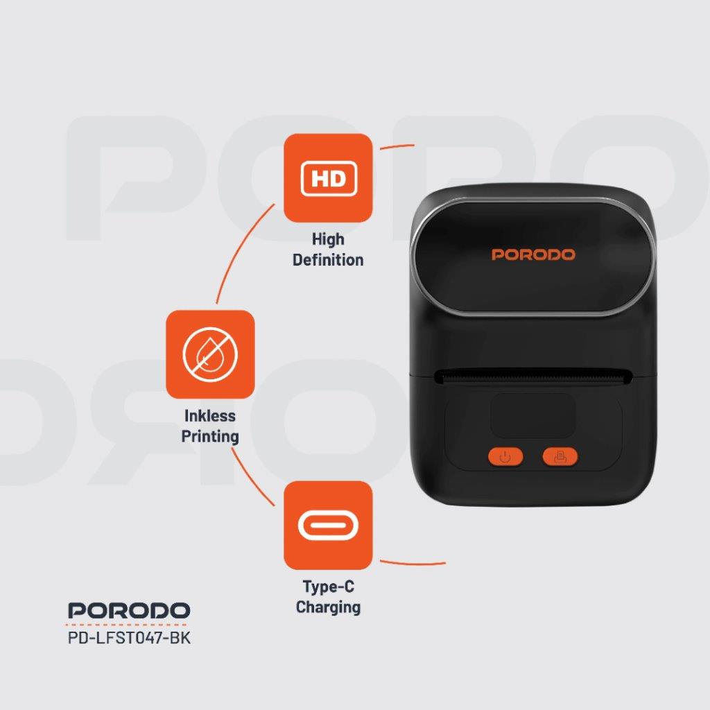 Buy Porodo Lifestyle Thermal Printer Online in Bangladesh - Holooz