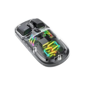 Shop Porodo Transparent Mouse 2.4G Bluetooth Black online in BD – Holooz."