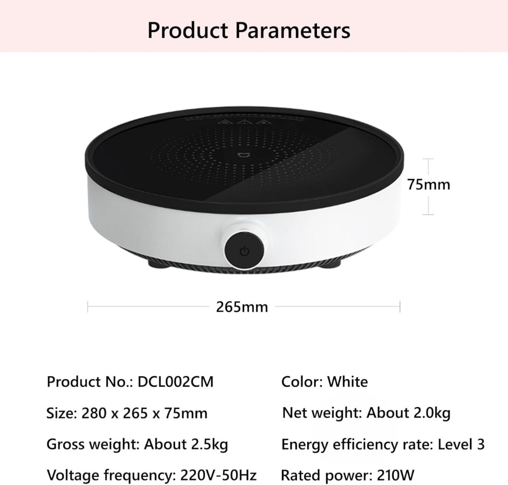 Xiaomi induction cooker with precise temperature control, available now.