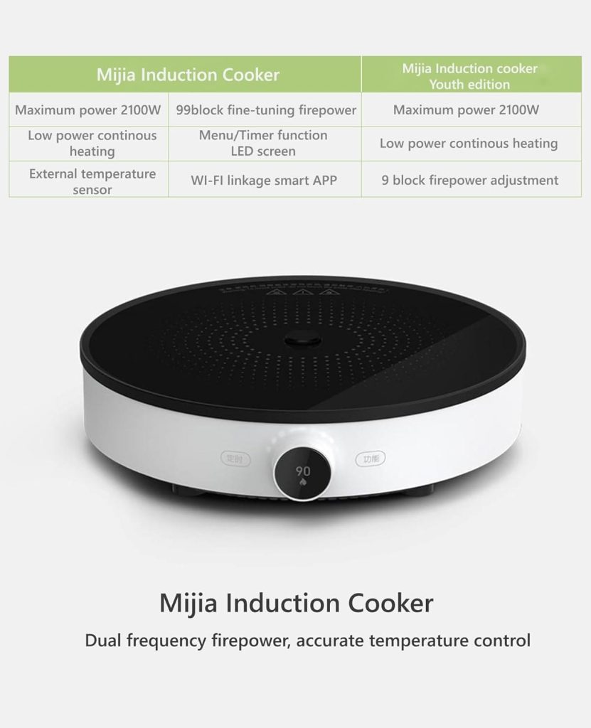 Energy-efficient Xiaomi Mijia induction cooker available in Bangladesh."