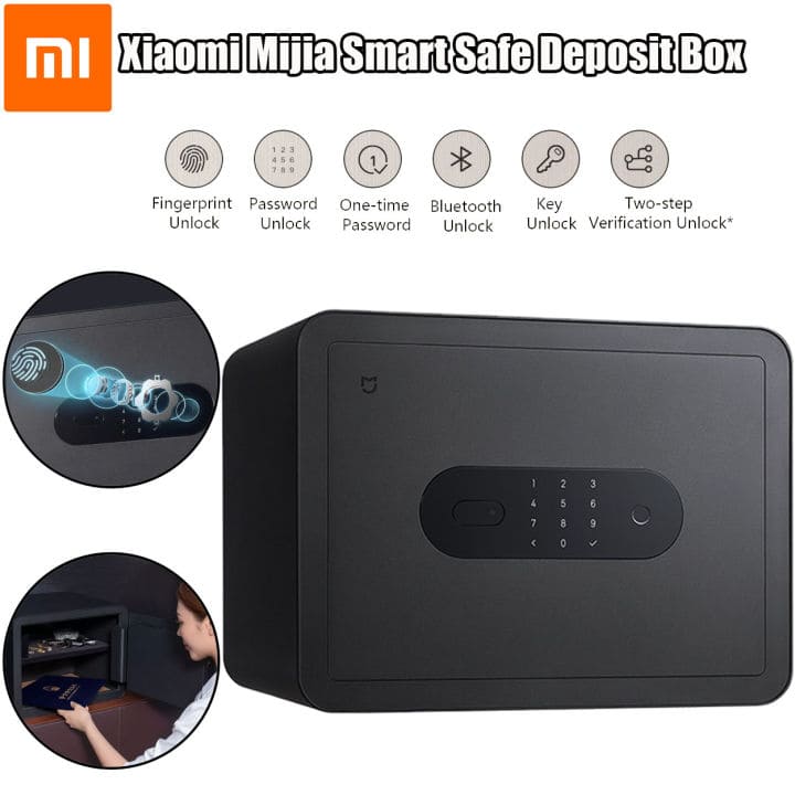 High-security Xiaomi Mijia safe with passcode and key access