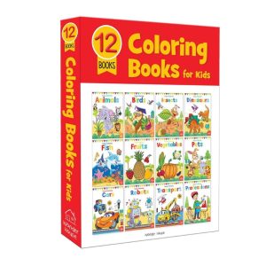 Buy Coloring Books Box Set: Pack of 12 Copy Color Books for Children from Holooz at a low price in Bangladesh
