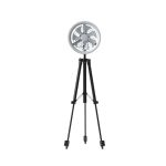 Stylish and practical JISULIFE FA17 outdoor LED ceiling fan with tripod stand."
