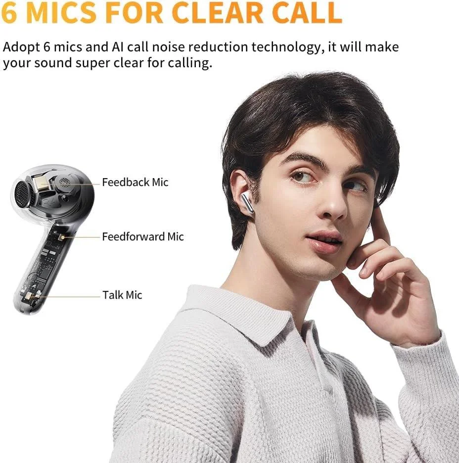 Buy QCY AilyBuds PRO+ earbuds with LDAC audio Holooz Bangladesh