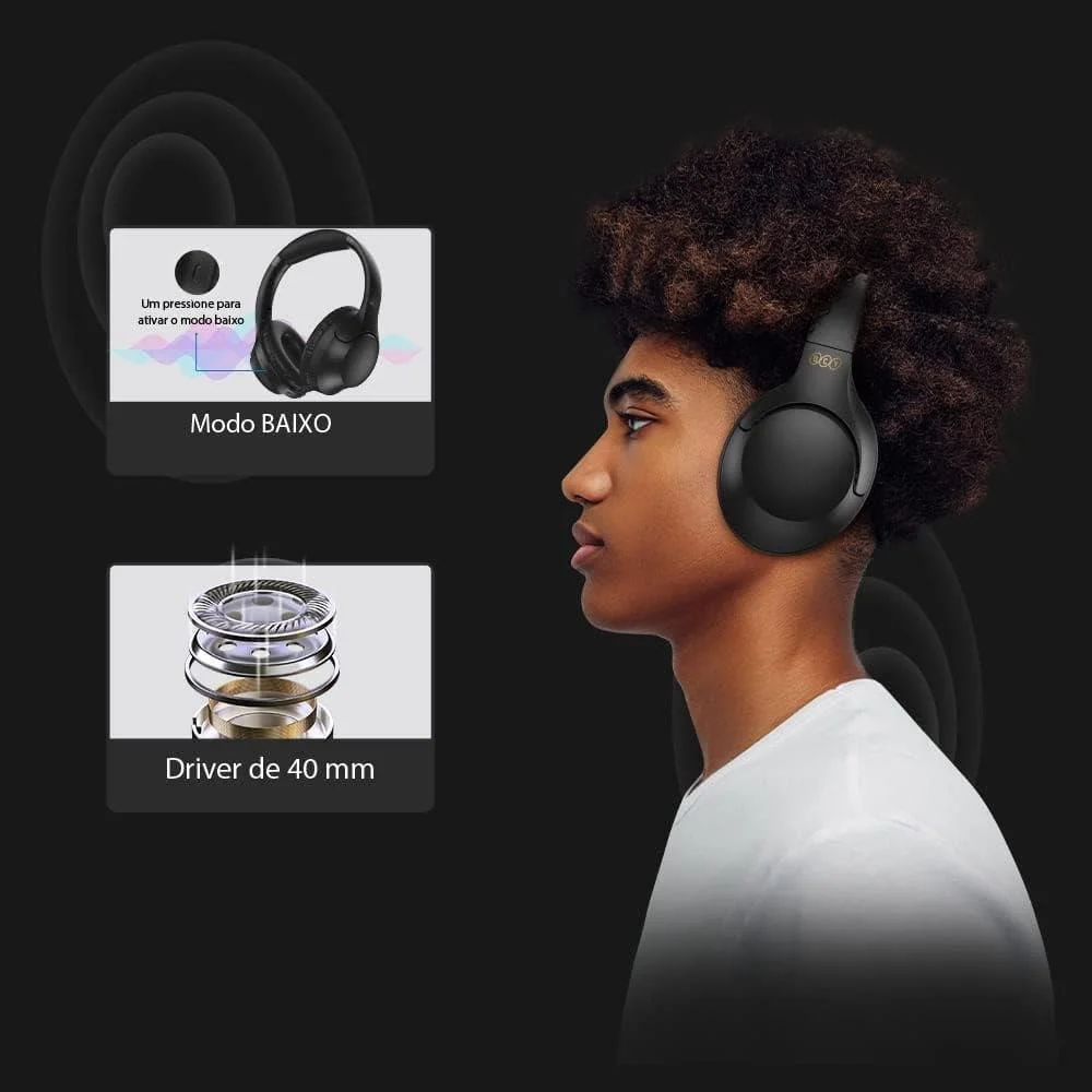 Hybrid ANC technology in QCY H2 Pro Headphones"