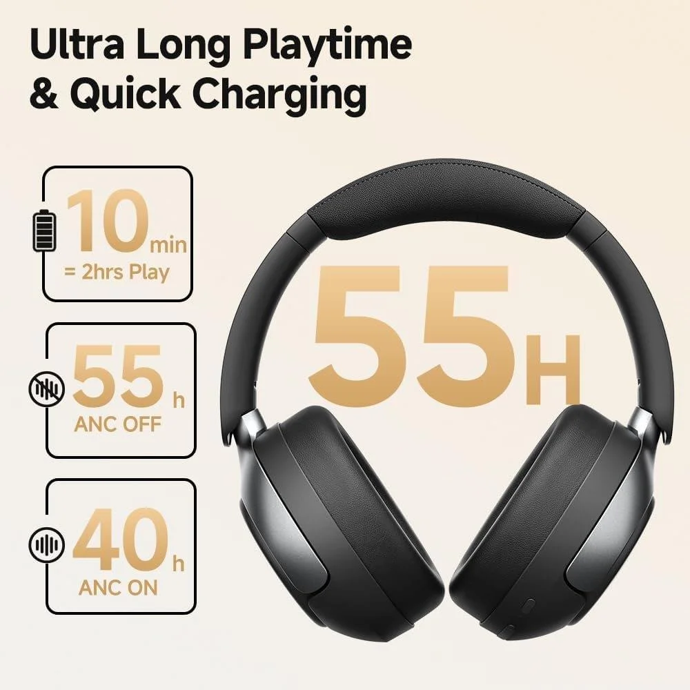 QCY H3 Pro Noise-Canceling Headphones – Shop at Holooz Bangladesh