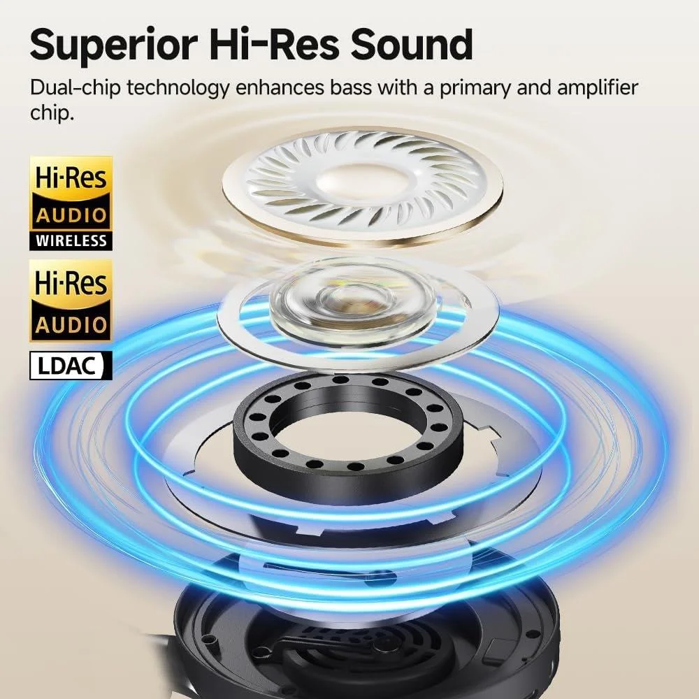 Noise-Canceling QCY H3 Pro Headphones – Wireless Audio Excellence