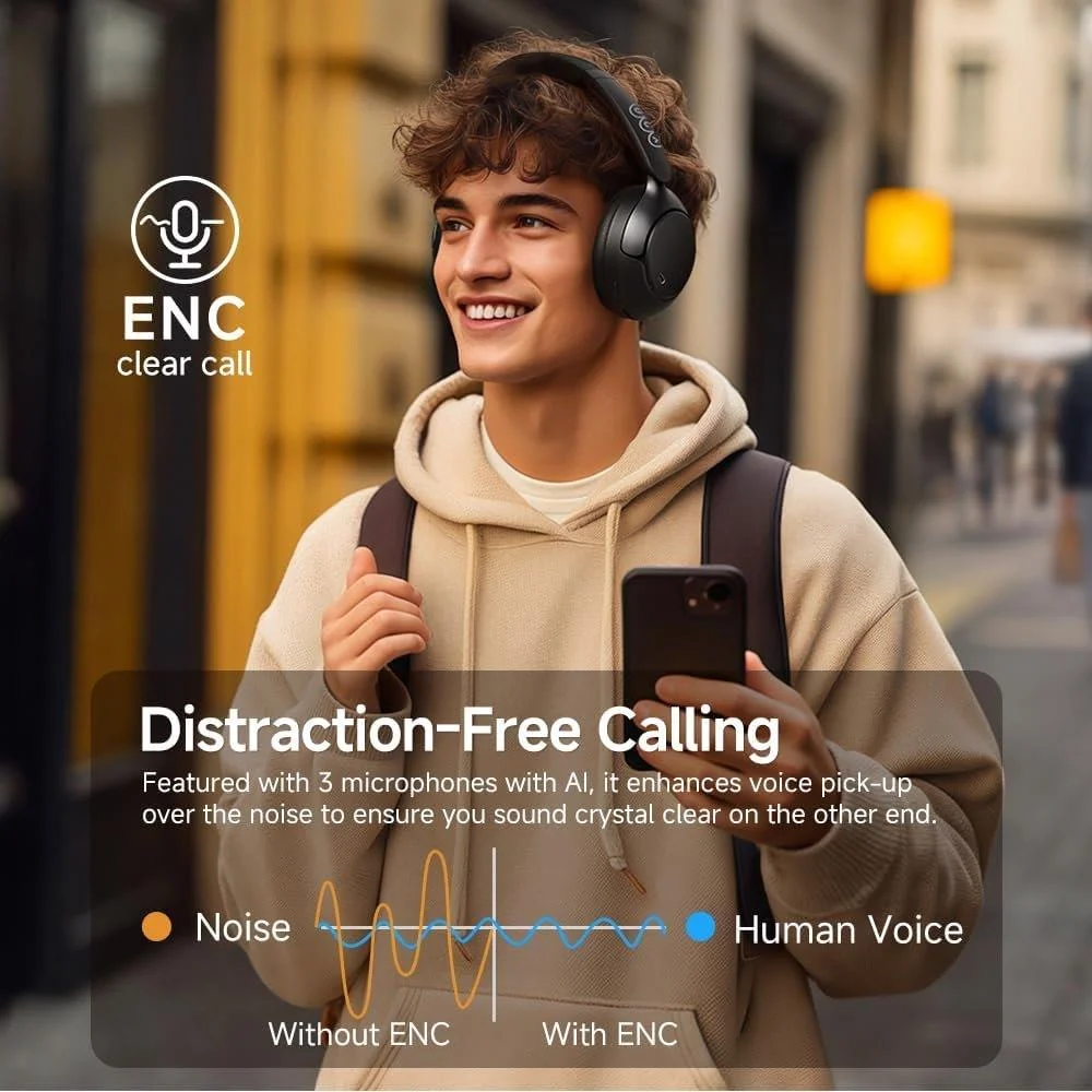 QCY H3 Pro Wireless Noise-Canceling Headphones – Holooz Bangladesh