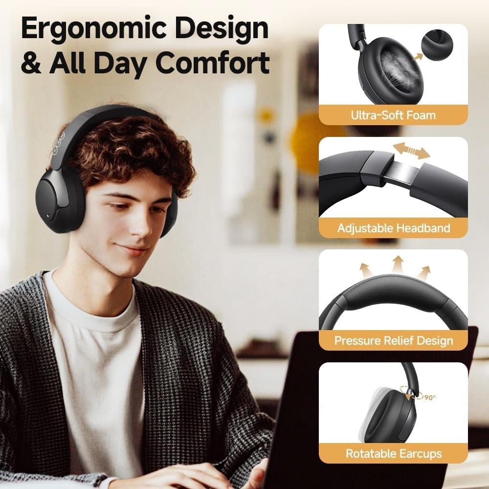 Wireless QCY H3 Pro Headphones – Superior Sound & Comfort