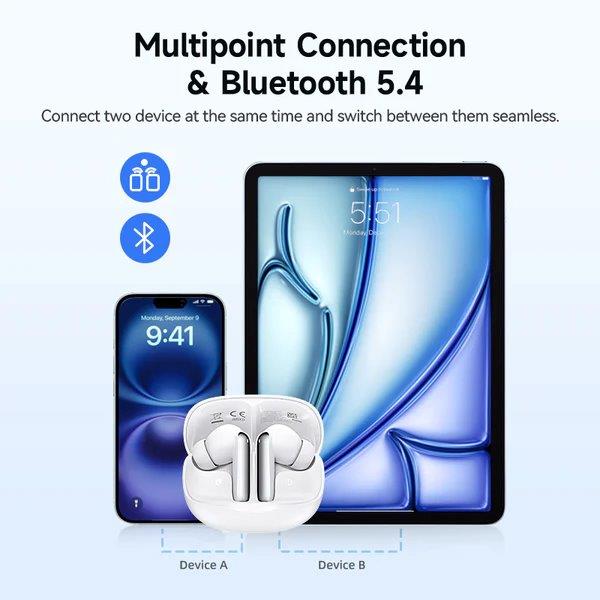 QCY MeloBuds 2 N50 ANC Earbuds – Crisp Audio & Comfort