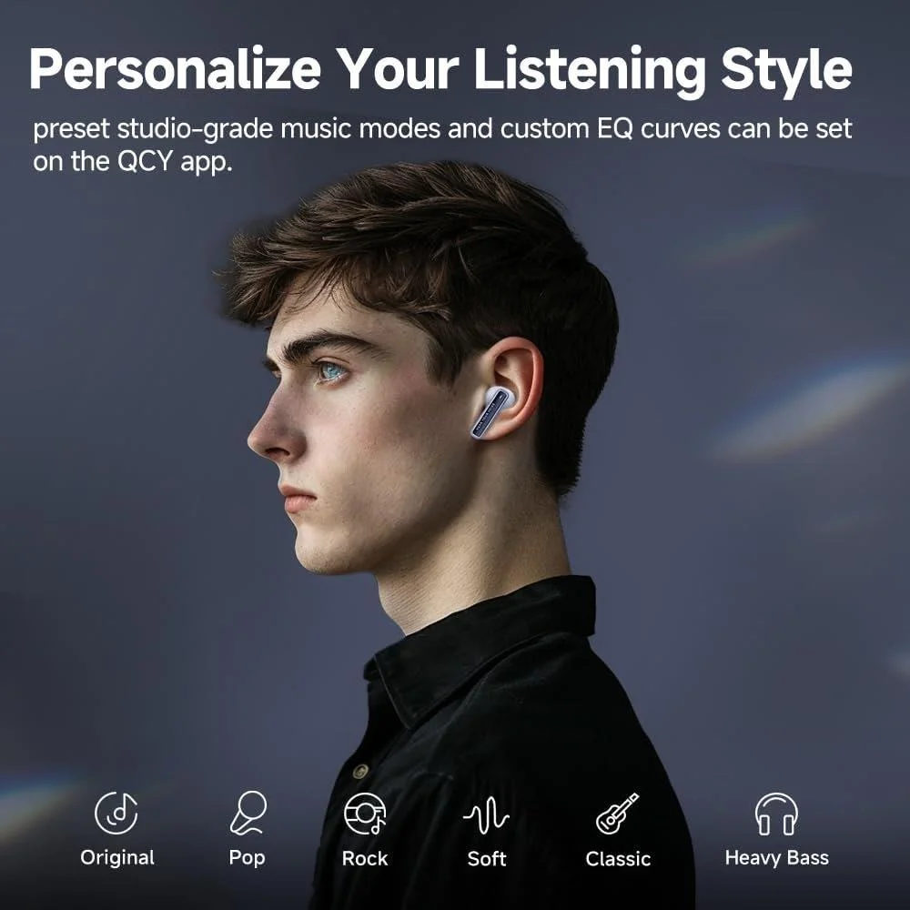 QCY T31 Sci-Fi Earbuds Available at Holooz"