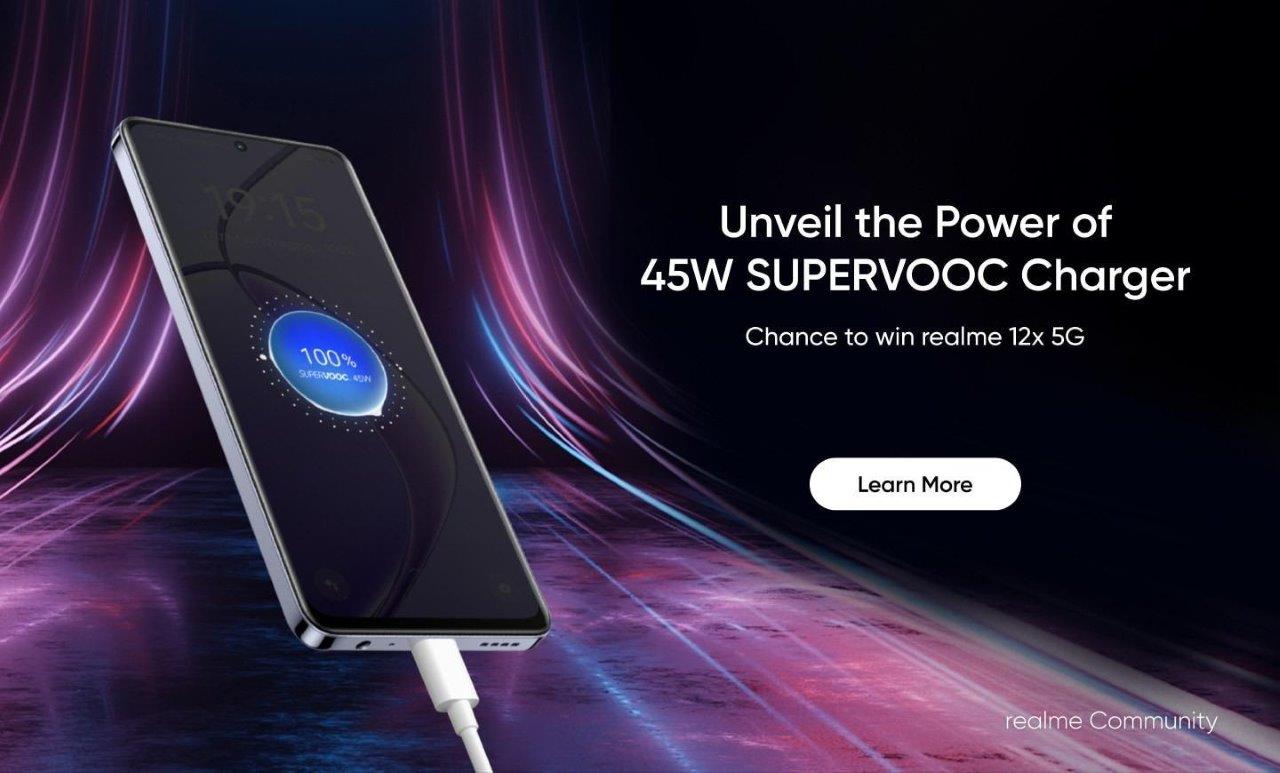 Buy Realme 45W SuperVOOC Adapter with Type C Cable – Holooz