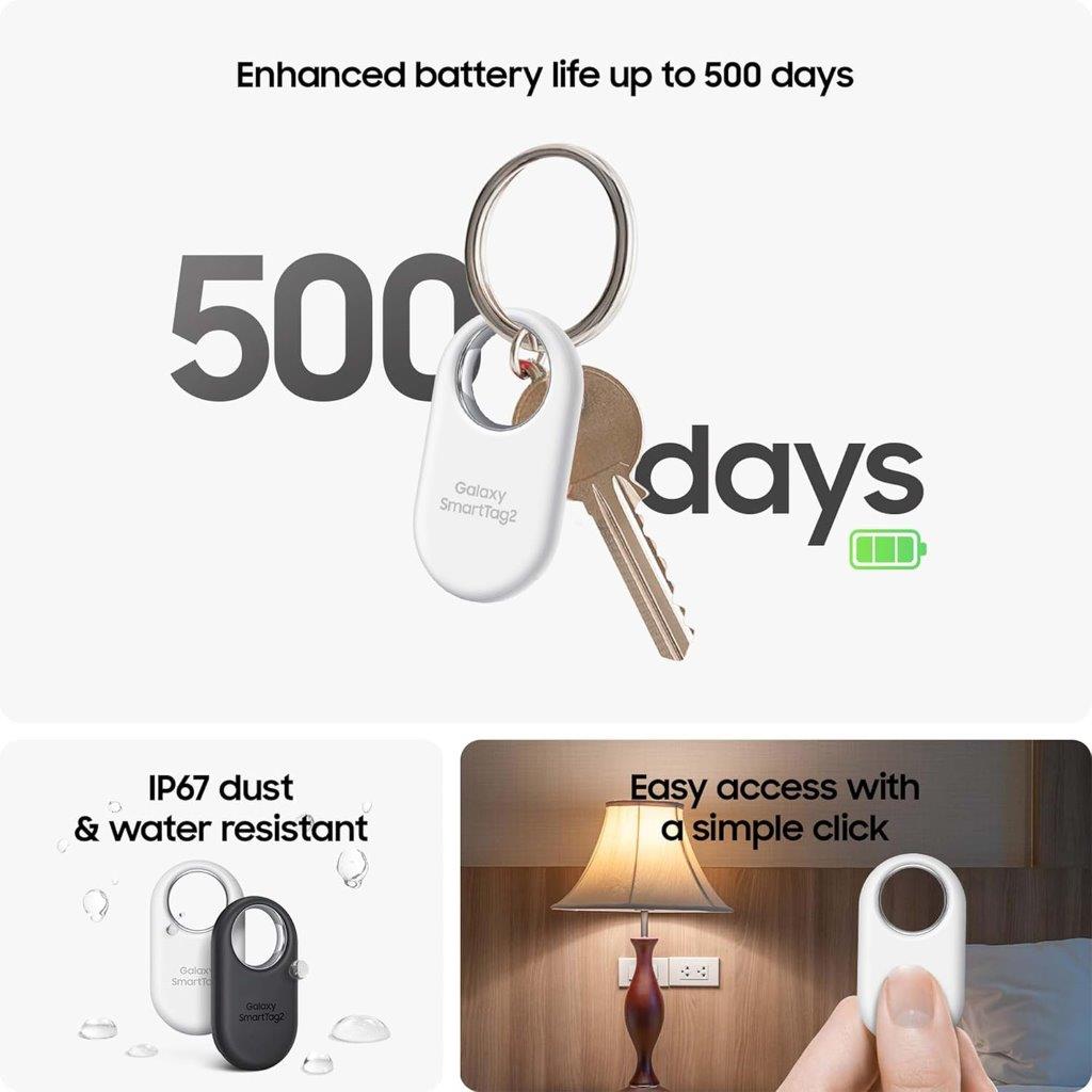 Samsung SmartTag 2 – Lost Item Finder (4 Pack)