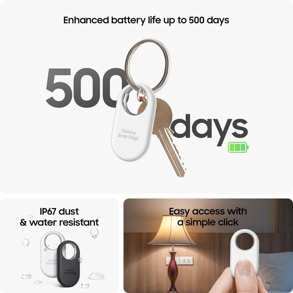 Samsung SmartTag 2 – Lost Item Finder (4 Pack)