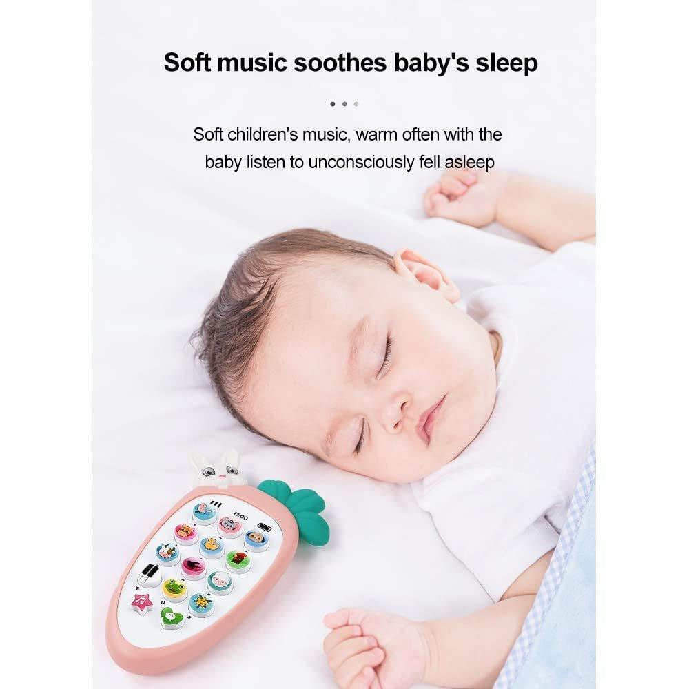 Cute rabbit face pretend play toy with cell phone design