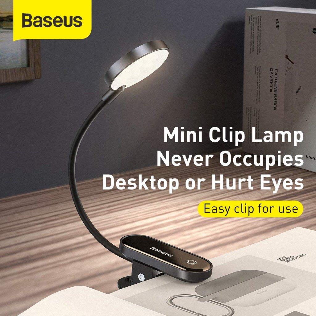 Portable Baseus Reading Lamp with Clip - Available in Bangladesh