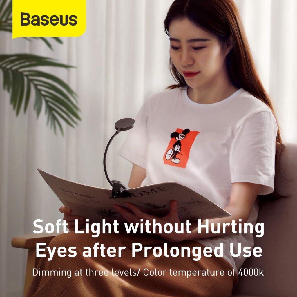 Baseus Comfort Mini Clip Lamp for Reading in Bangladesh