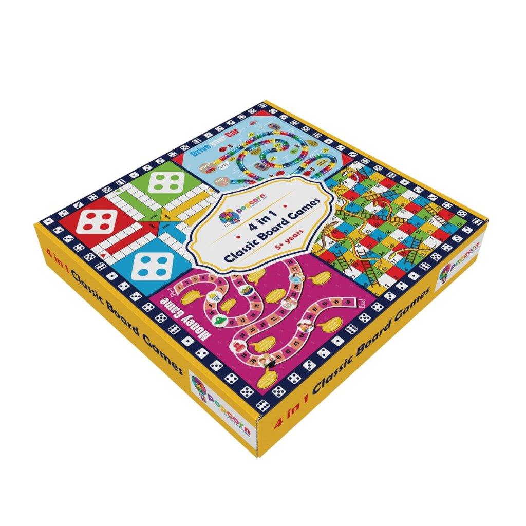 4 in 1 Classic Board Games Set for Kids – Holooz Bangladesh
