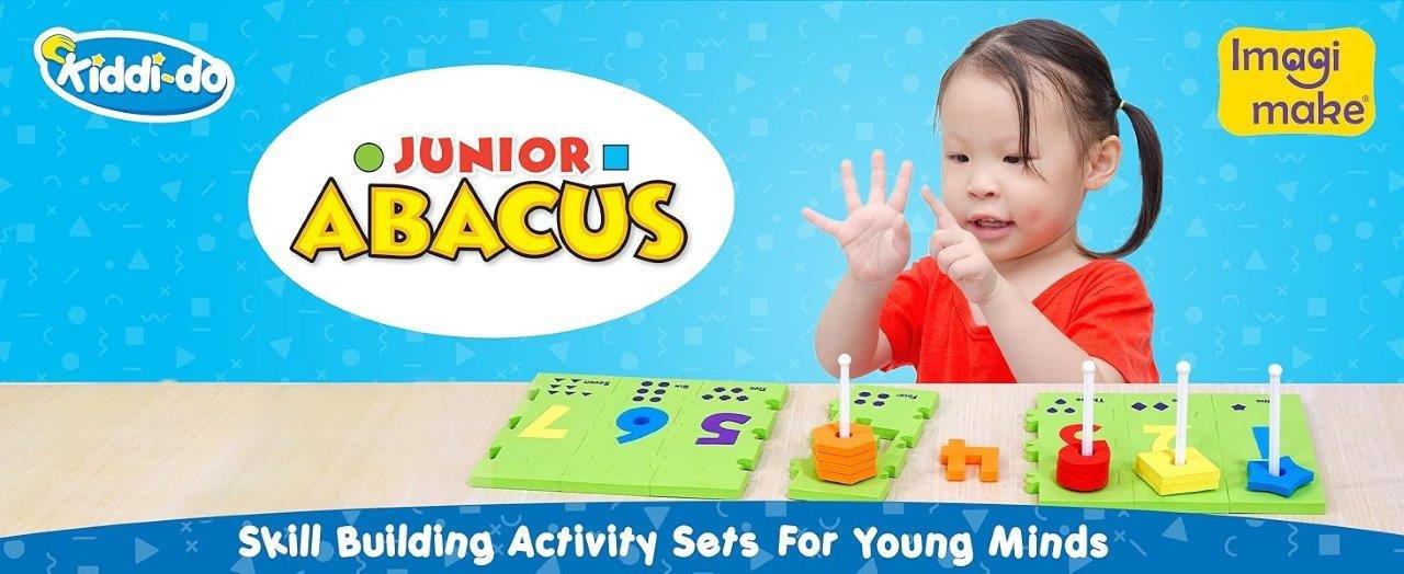 Imagimake Junior Abacus for Kids – Learn Numbers & Shapes